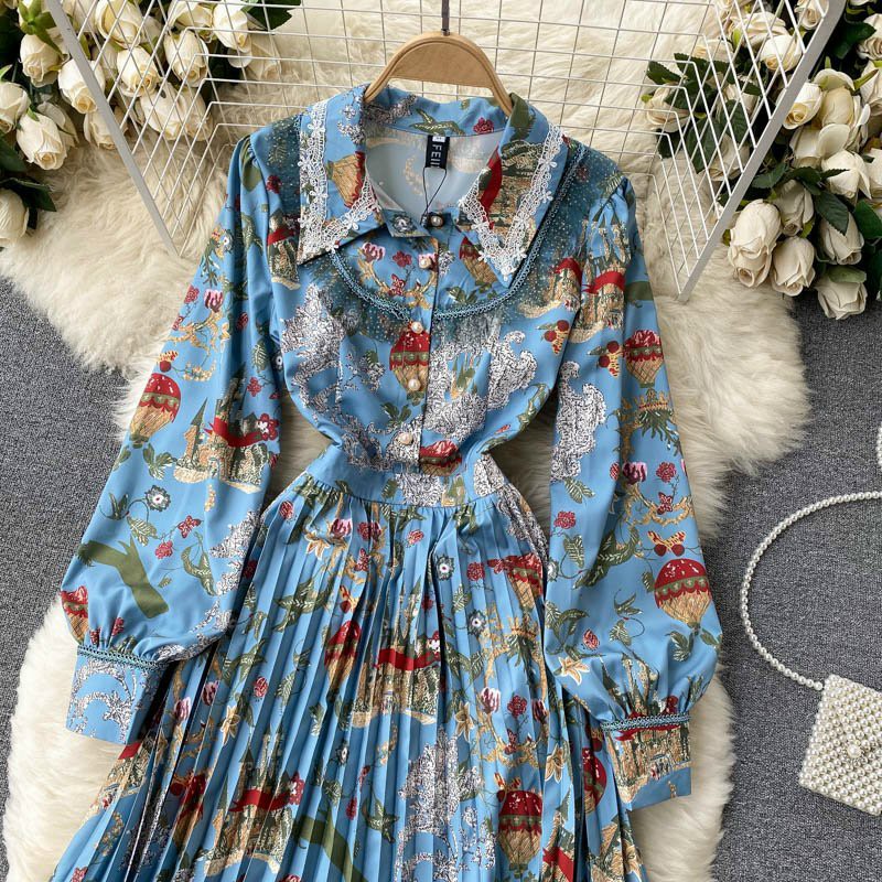 Đầm Lụa Xếp Ly - HN1121